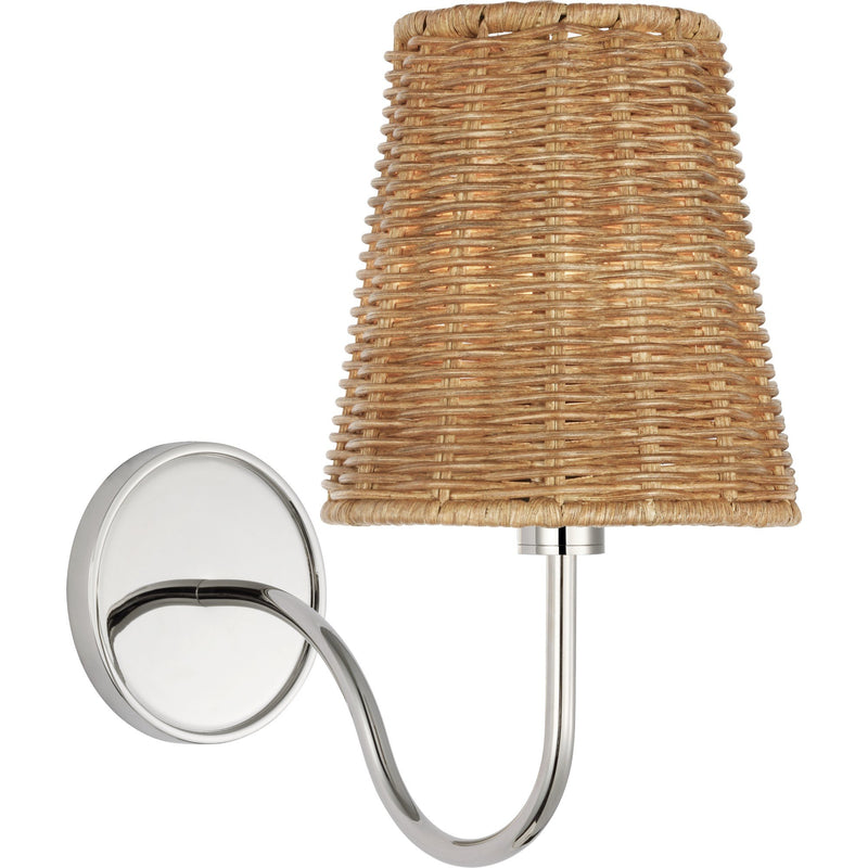 Lyndsie Small Cordless Wall Sconce in Polished Nickel