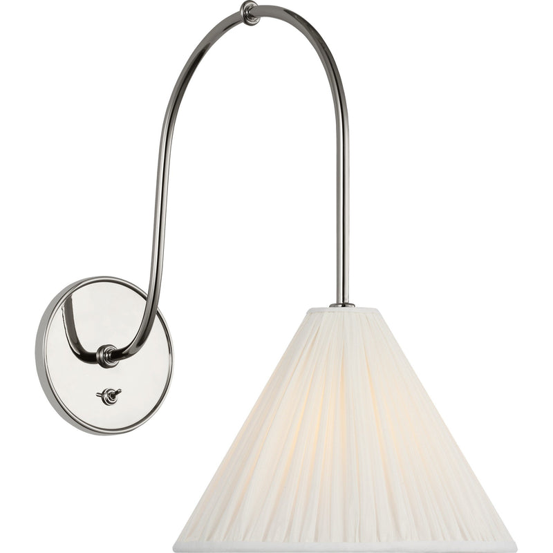 Malia 14" Arched Wall Sconce in Polished Nickel