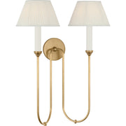 Ingela 24" Double 2-Light Wall Sconce in Hand-Rubbed Antique Brass
