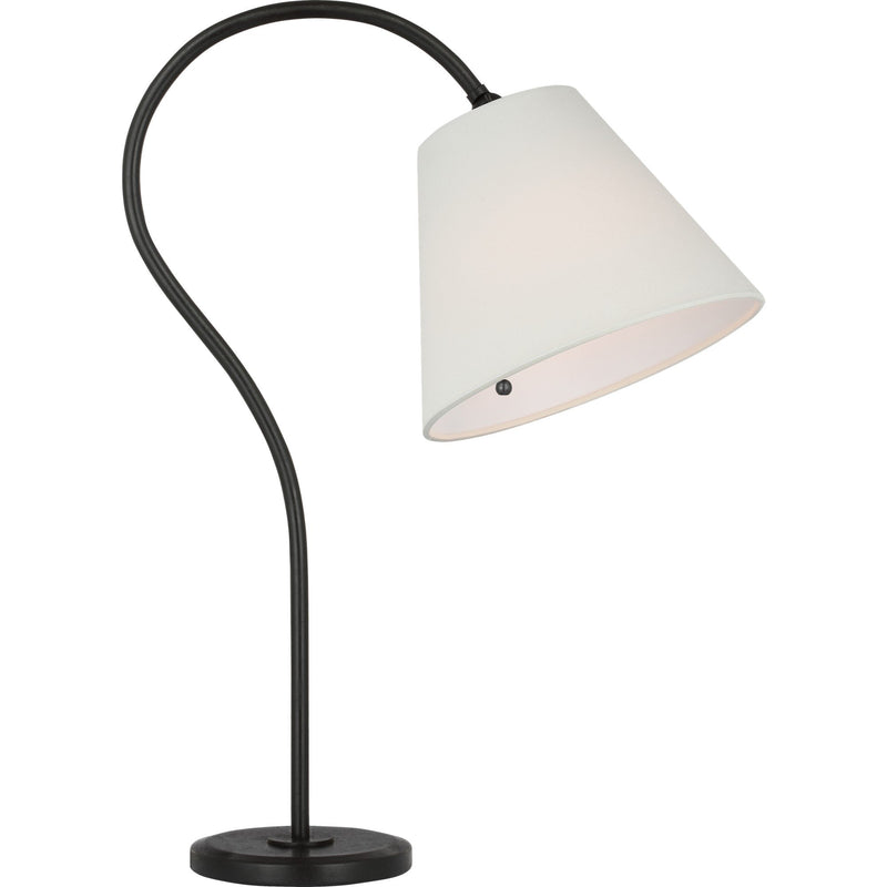Dume 24" Arched Table Lamp in Aged Iron