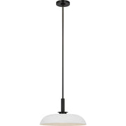 Cyrus 16" Pendant in Bronze and Matte White
