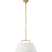 Serrato 20" Pendant in Hand-Rubbed Antique Brass