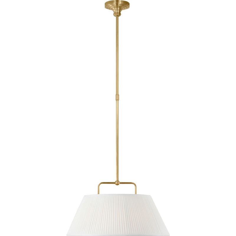 Serrato 20" Pendant in Hand-Rubbed Antique Brass
