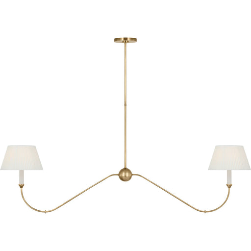 Ingela 65" Linear Chandelier in Hand-Rubbed Antique Brass