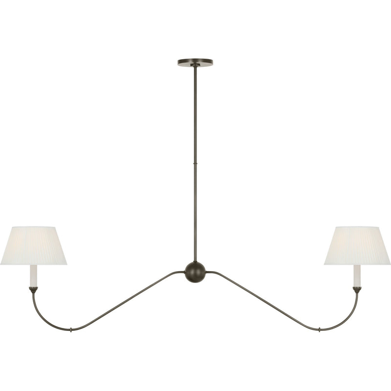 Ingela 65" Linear Chandelier in Modern Iron
