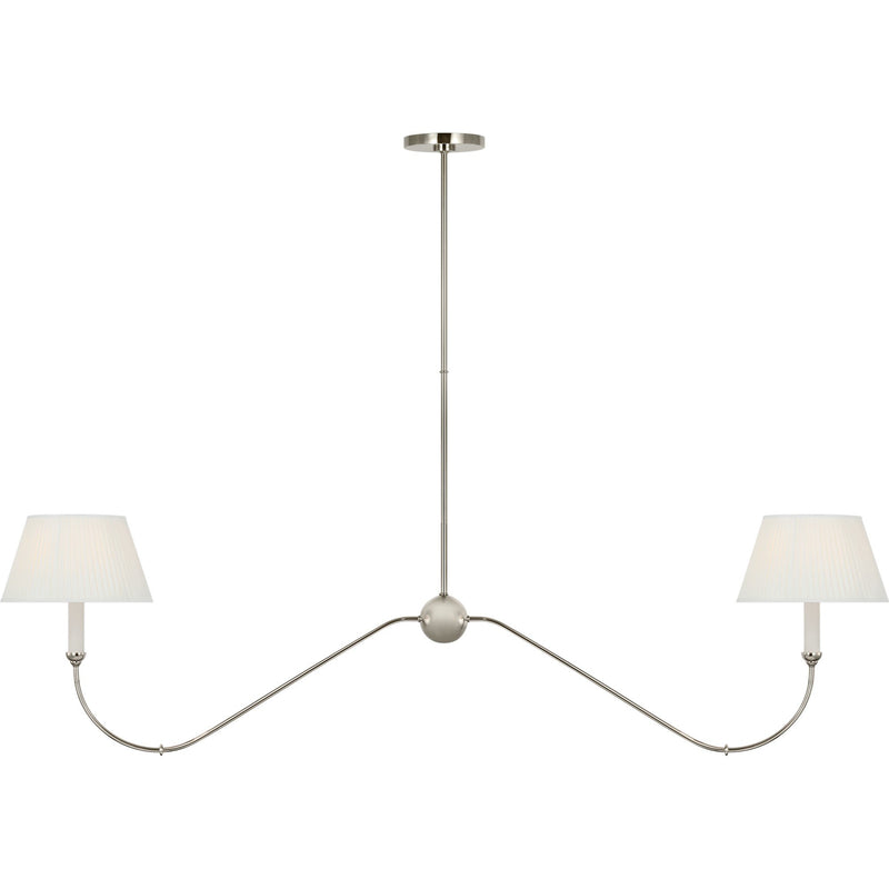 Ingela 65" Linear Chandelier in Polished Nickel