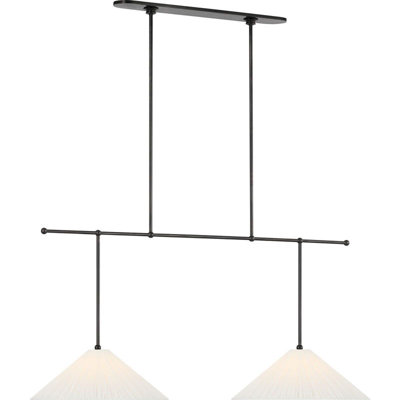 Soren 54" Extended Drop 2-Light Linear Pendant in Bronze