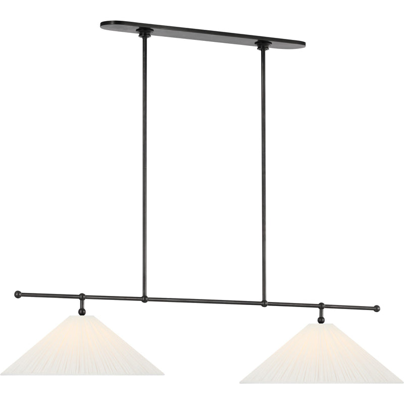 Soren 54" 2-Light Linear Pendant in Bronze