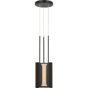 Armise 8" Pendant in Matte Carbon