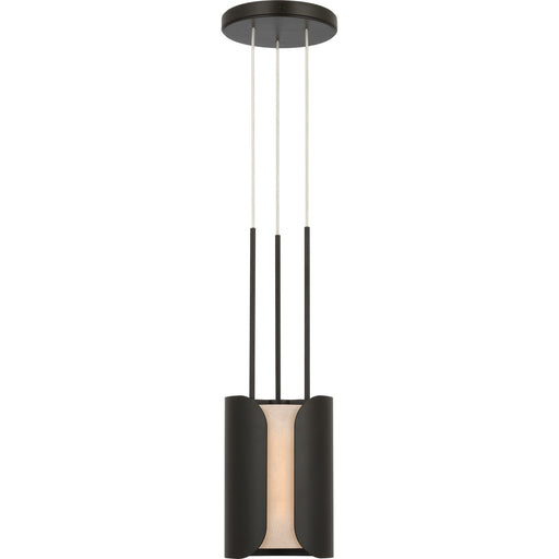 Armise 8" Pendant in Matte Carbon