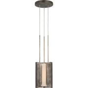 Armise 8" Pendant in Mottled Pewter
