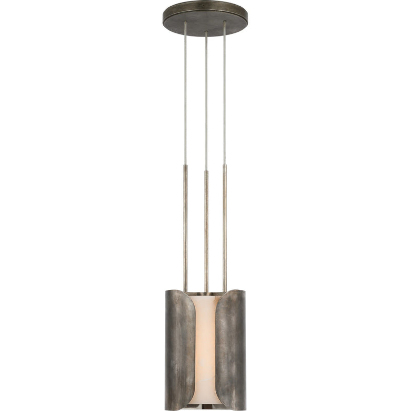 Armise 8" Pendant in Mottled Pewter