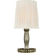 Ovid 14" Cordless Table Lamp in Silver Lustre