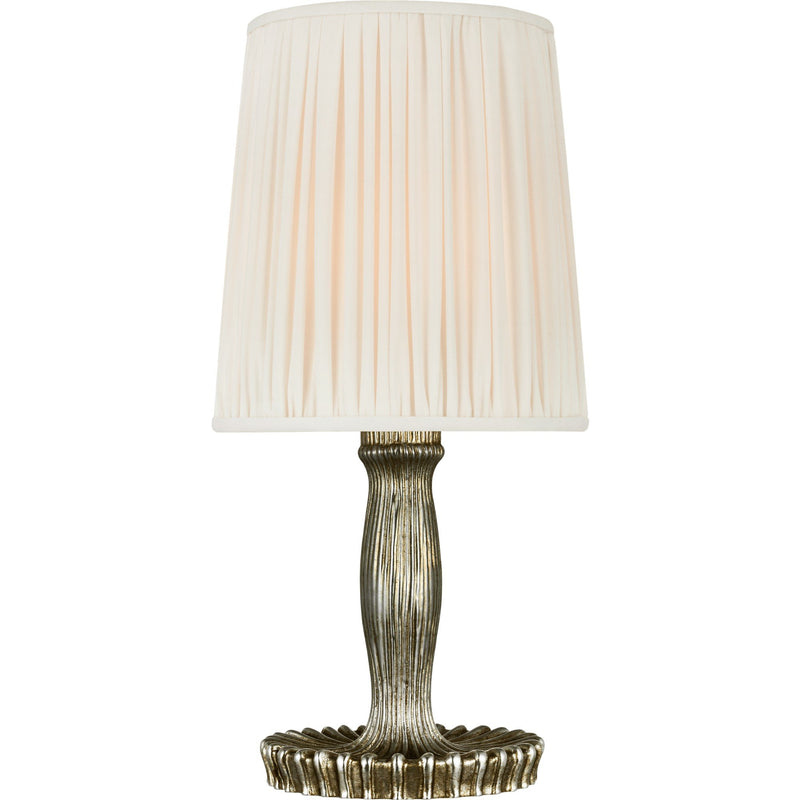Ovid 14" Cordless Table Lamp in Silver Lustre