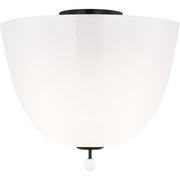 Brisa 14" 3-Light Semi-Flush Mount in Bronze