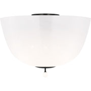 Brisa 16" 3-Light Semi-Flush Mount in Bronze