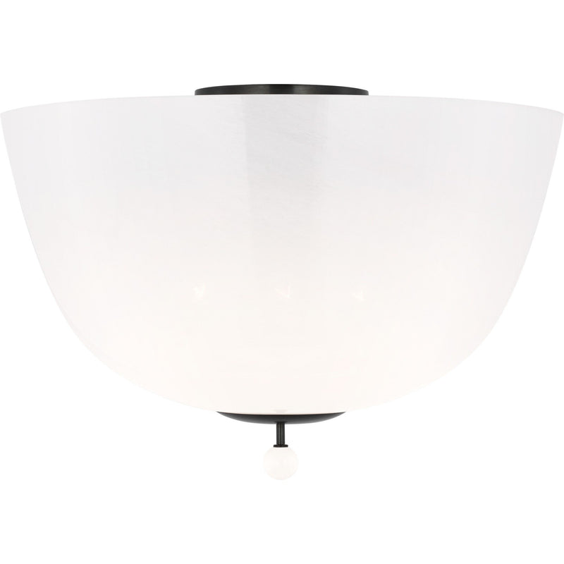 Brisa 16" 3-Light Semi-Flush Mount in Bronze