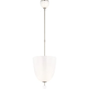 Brisa 13" 3-Light Uplight Pendant in Polished Nickel