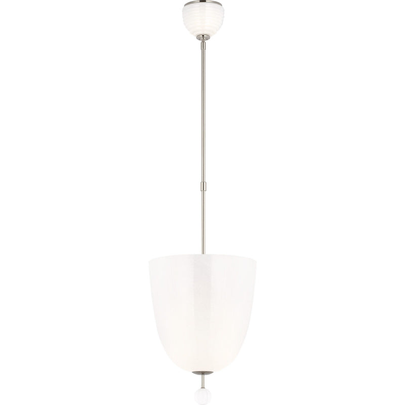 Brisa 13" 3-Light Uplight Pendant in Polished Nickel