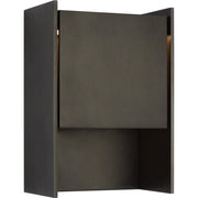 Align 11" Shielded Outdoor Wall Sconce in Blackened Stainless