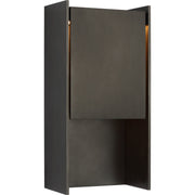 Align 15" Shielded Outdoor Wall Sconce in Blackened Stainless