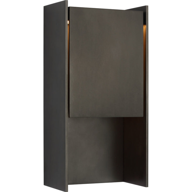 Align 15" Shielded Outdoor Wall Sconce in Blackened Stainless