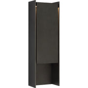 Align 25" Shielded Outdoor Wall Sconce in Blackened Stainless