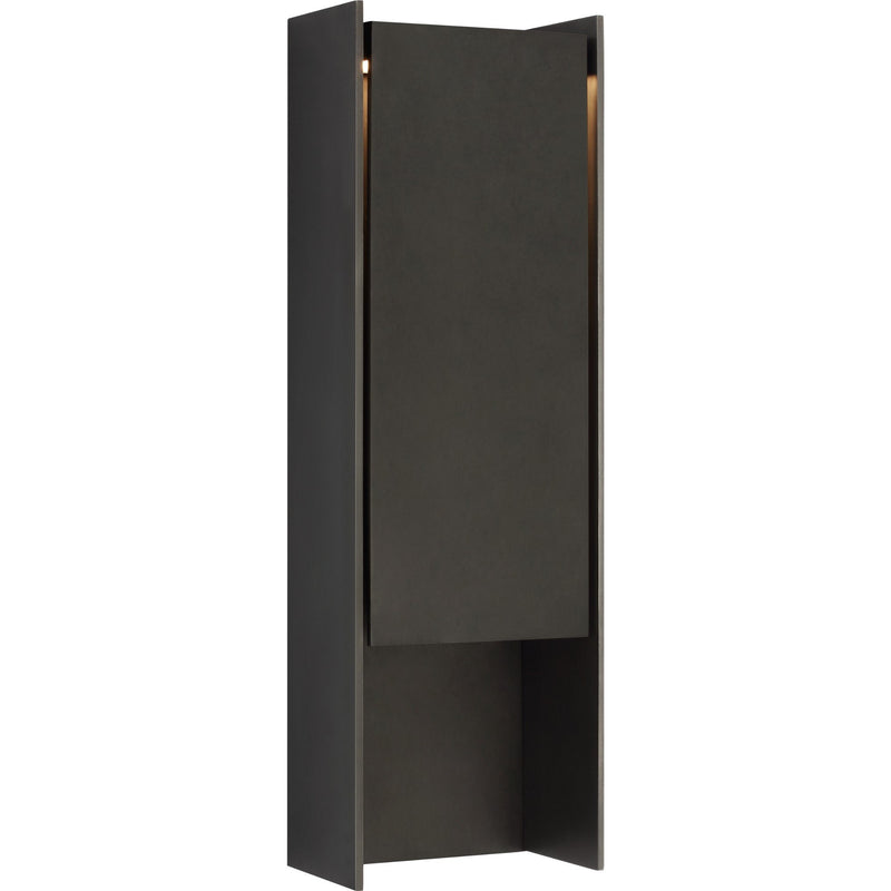 Align 25" Shielded Outdoor Wall Sconce in Blackened Stainless