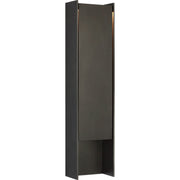 Align 32" Shielded Outdoor Wall Sconce in Blackened Stainless