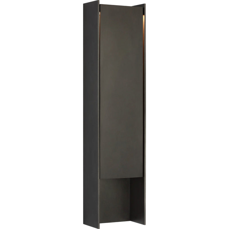 Align 32" Shielded Outdoor Wall Sconce in Blackened Stainless
