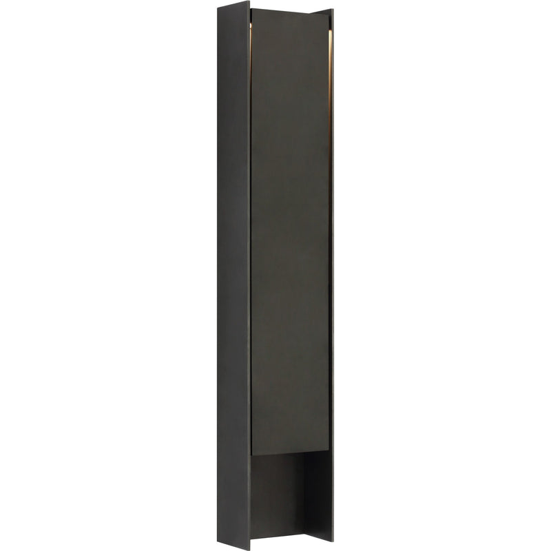 Align 41" Shielded Outdoor Wall Sconce in Blackened Stainless