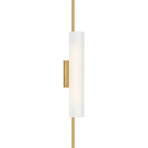 Windchime 25" Tubular Wall Sconce in Soft Brass