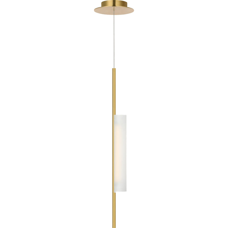 Windchime 3" Mini Pendant in Soft Brass