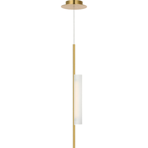 Windchime 3" Mini Pendant in Soft Brass