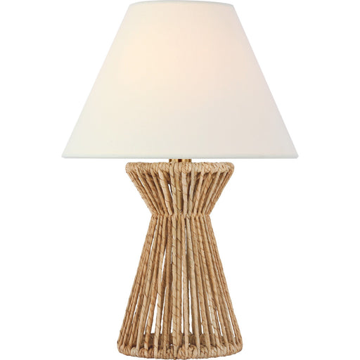 Antigua 15" Cordless Table Lamp in Natural Abaca