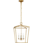 Darlana Medium 4-Light Lantern Chandelier in Gild