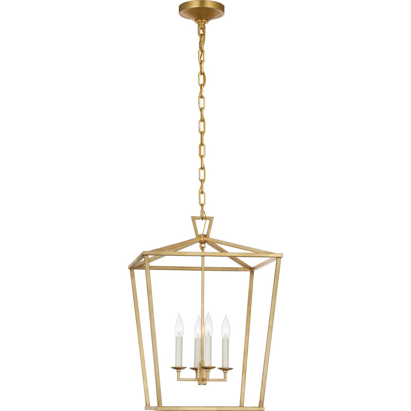 Darlana Medium 4-Light Lantern Chandelier in Gild