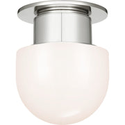 Callan 8" Dome Flush Mount in Polished Nickel