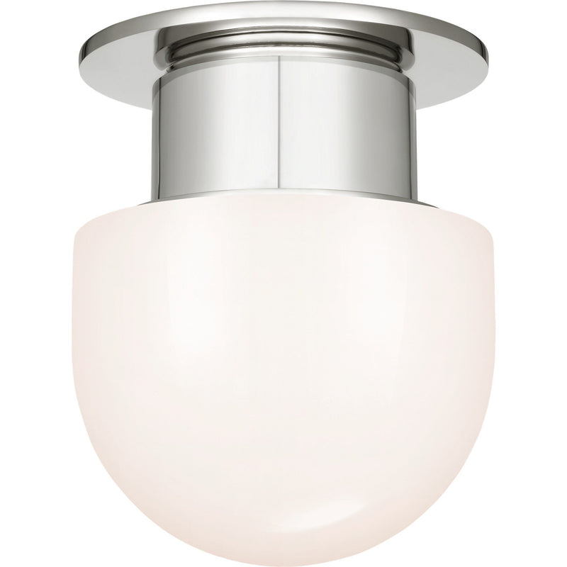 Callan 8" Dome Flush Mount in Polished Nickel