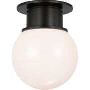 Callan 9" Globe Flush Mount in Bronze