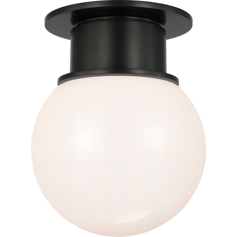 Callan 9" Globe Flush Mount in Bronze