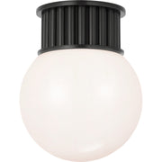 Nolan 9" Globe Flush Mount in Bronze
