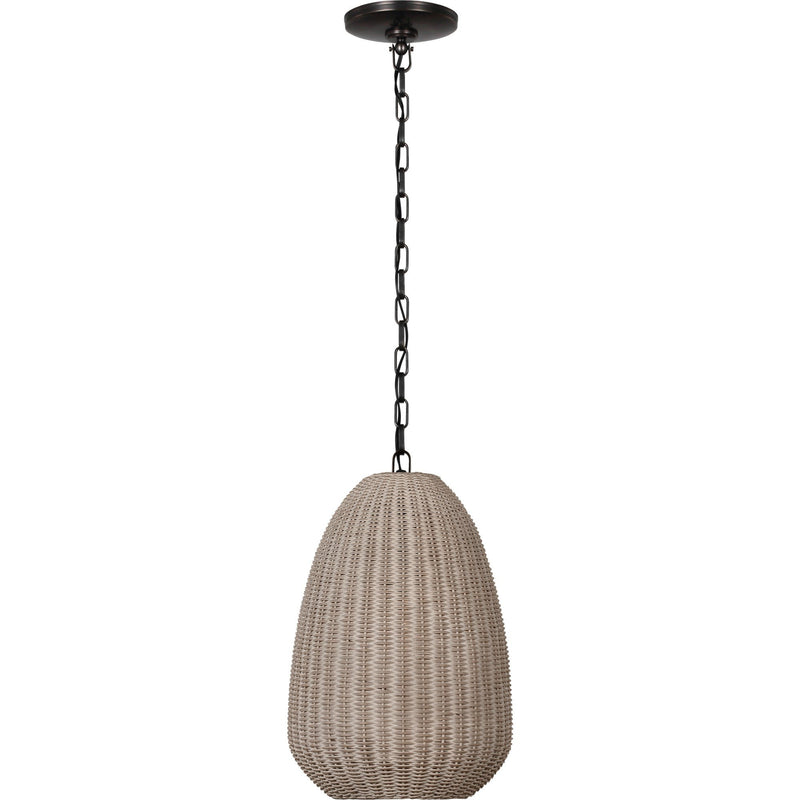 Kokomo 12" Wicker Pendant in Bronze
