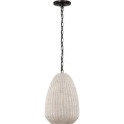 Kokomo 12" Wicker Pendant in Bronze