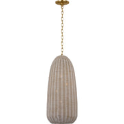 Kokomo 15" Elongated 4-Light Pendant in Antique-Burnished Brass