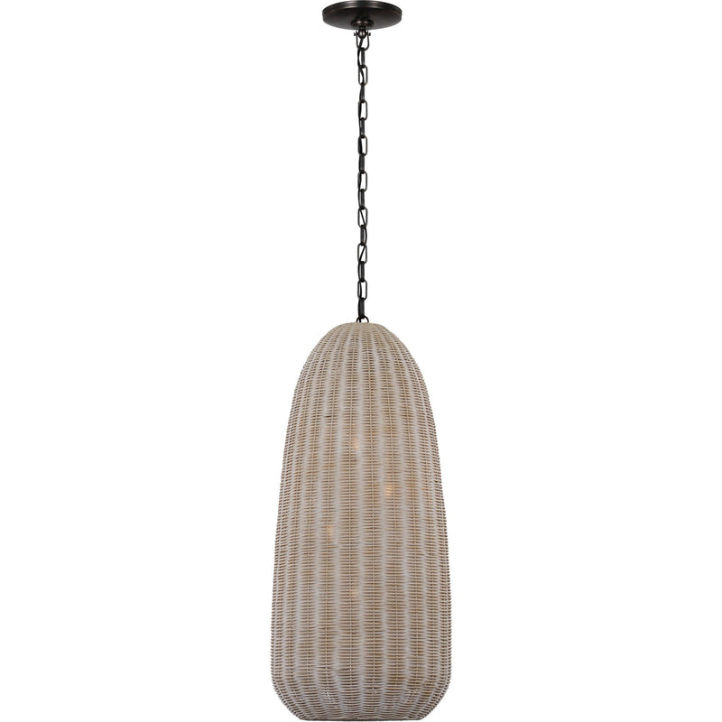 Kokomo 15" Elongated 4-Light Pendant in Bronze