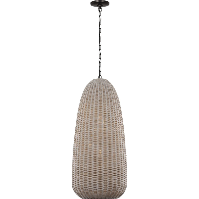 Kokomo 20" Elongated 7-Light Pendant in Bronze