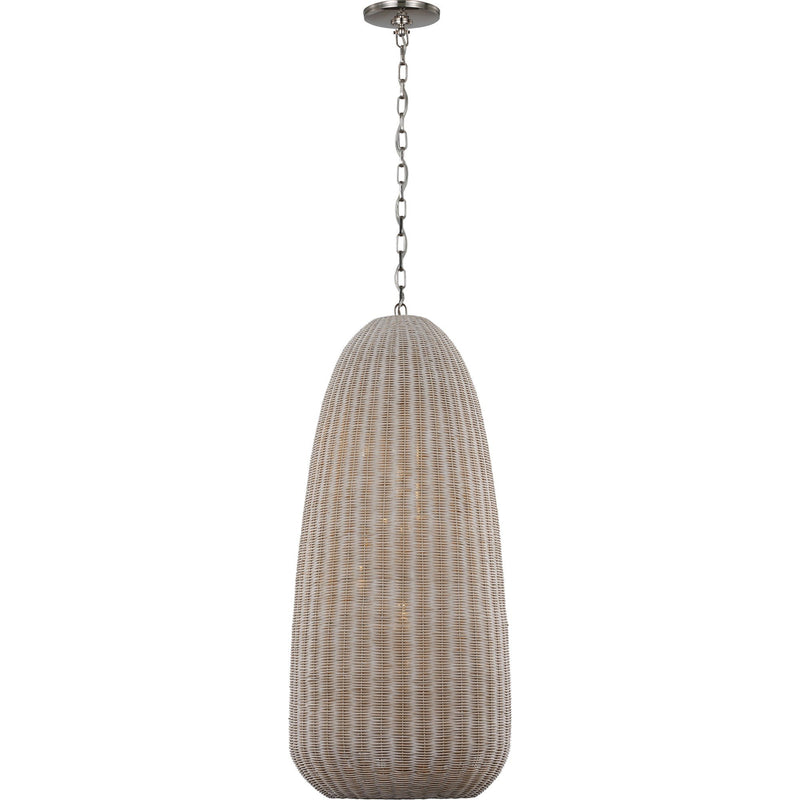 Kokomo 20" Elongated 7-Light Pendant in Polished Nickel
