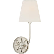 Polaris 15" Wall Sconce in Polished Nickel