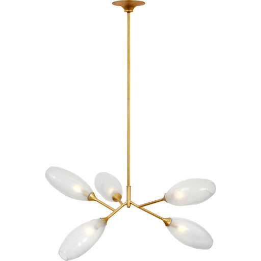 Toscano 33" 5-Light Branched Chandelier in Gild